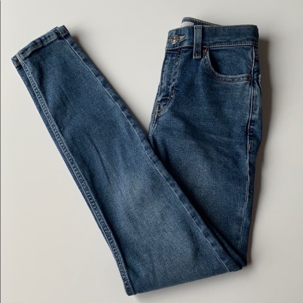 Topshop Moto Jamie Jeans Medium Wash